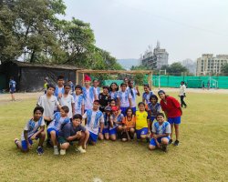 U 14 Girls Team won by 2-0 in DSO Inter school Handball competition 